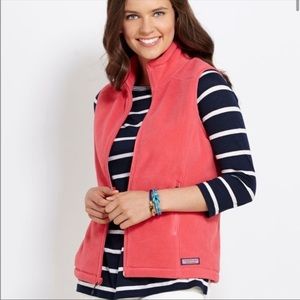 Vineyard Vines womens fleece zipper vest XS